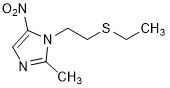 1-(2-(ethylthio)ethyl)-2-methyl-5-nitro-1H-imidazole