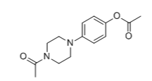 4-(4-acetyl-1-piperaziny)phenol acetate 