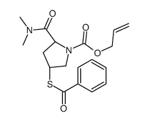 (2S,4S)-1N-(allyloxycarbonyl)-4-benzoylsulfanyl-2-(N,N-diMethylcarbaMoyl)pyrrolidine 